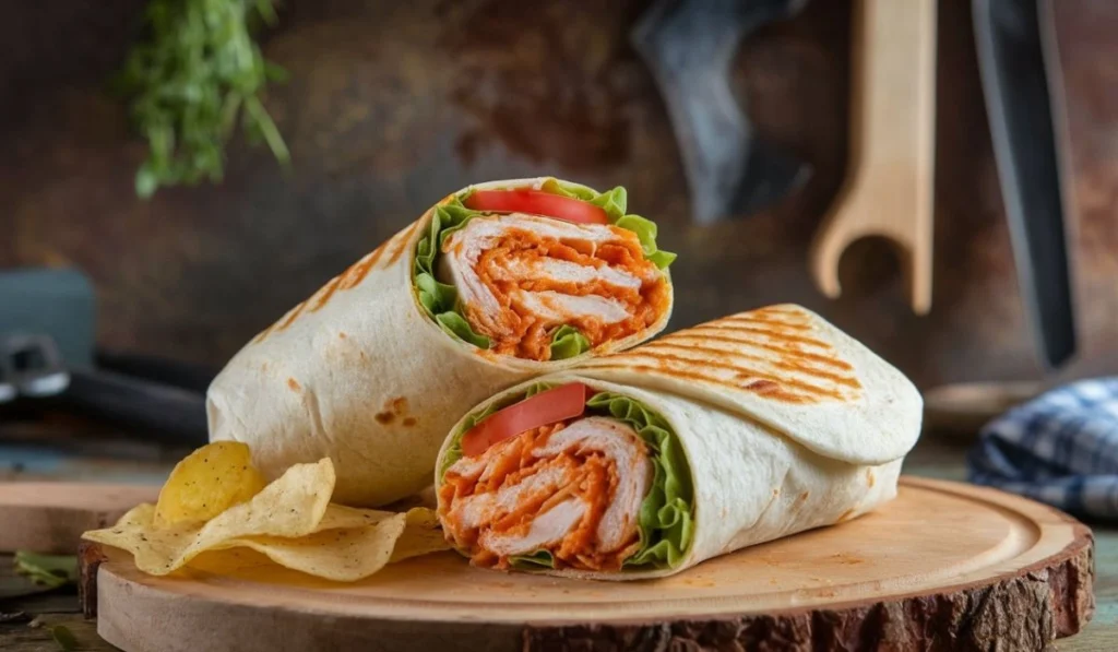 Buffalo chicken wrap