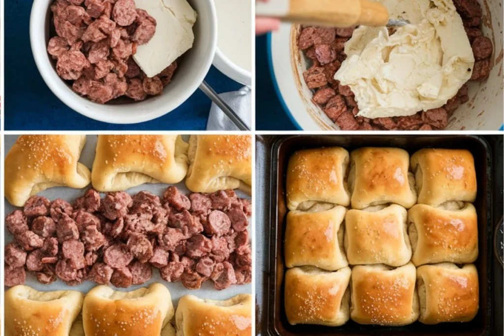 sausage cream cheese crescent rolls recipe